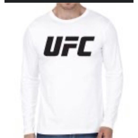 UFC - M Sz L - NWT Licensed Logo Long Sleeve Crewneck Tee w/Free UFC Tote - Picture 10 of 14